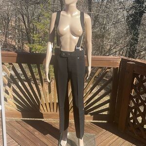 Vintage FERA Stretch Wool Ski Bib, Size 32S
